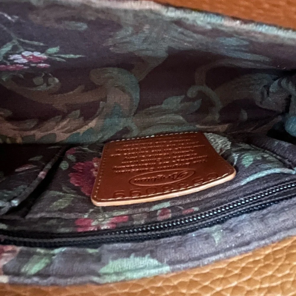 Brighton Croc Embossed Double Handle shoulder bag; Vintage - Picture 6 of 8